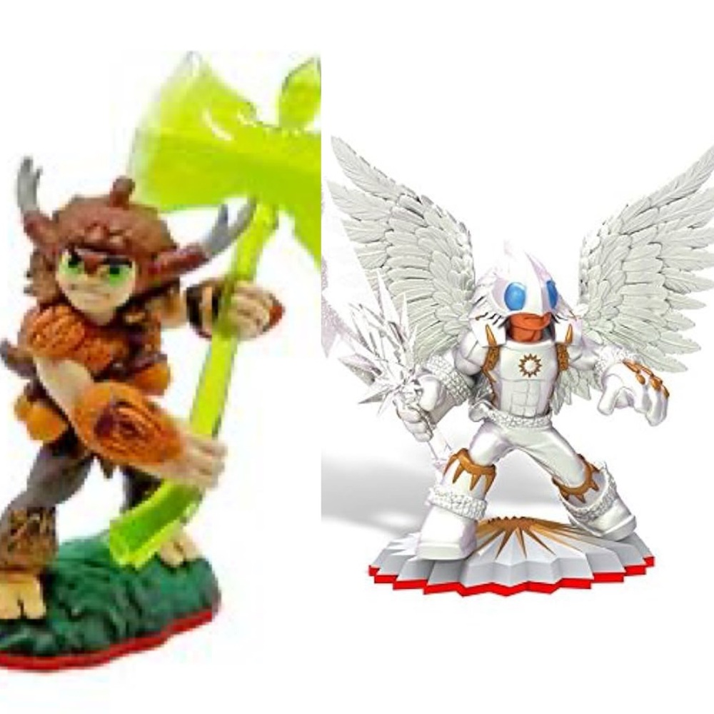 SKYLANDERS figures Knight Light and Bushwhack